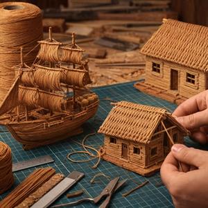 Burgulu Makrome ve Maket Tasarım İpi