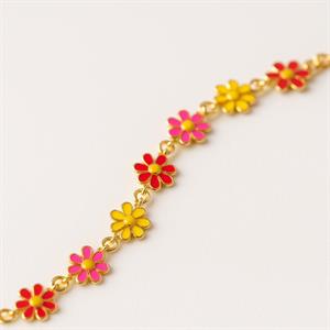 Çelik (316L) Y Kolye ve Takı Zincirleri - Floral Pop
