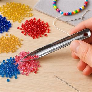 Çelik Eğimli Boncuk Kaşığı