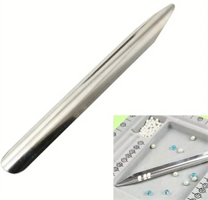 Çelik Eğimli Boncuk Kaşığı