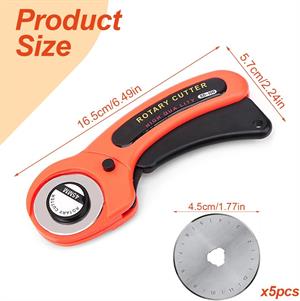 Çelik Patchwork, Kumaş Kesim Makası 45 MM