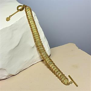 Çelik Tuğralı Altın Bilezik