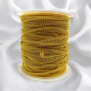 Çift Burgulu Altın Top Zincir