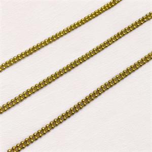 Çift Burgulu Altın Top Zincir