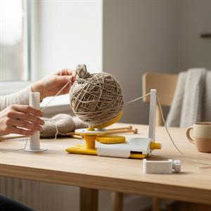 Çile Tutucu - Motorlu İplik Sarıcı, Automatic Motorized Yarn Winder