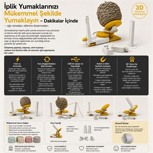 Çile Tutucu - Motorlu İplik Sarıcı, Automatic Motorized Yarn Winder
