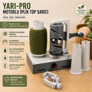 Çile Tutucu - PRO. Otomatik İplik Sarıcı, Automatic Motorized Yarn Winder