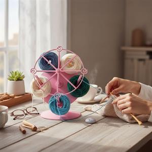 Colorwork Wheel İplik Tutucu - Tığ işi ve Örgü için İplik Çözme Aracı