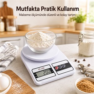 Crown CRW-7024 10KG. Kapasite Dijital Hassas Terazi (1 Gram Hassasiyet)