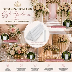 Dekoratif Köpük Destek Çubuğu – İstenilen Uzunlukta
