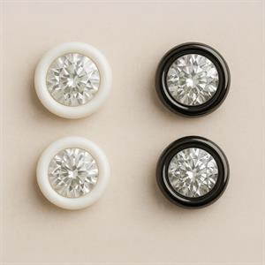 Delikli Taş İşlemeli Yuvarlak Aksesuar 5li Paket