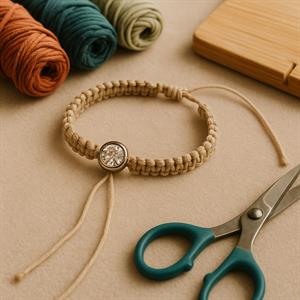 Delikli Taş İşlemeli Yuvarlak Aksesuar 5li Paket