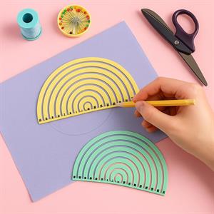 Dikiş - Daire Çizim Şablonu 2li Set