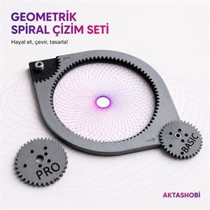 Dişli Çarklı Spiral Çizim Seti Pro ve Basic
