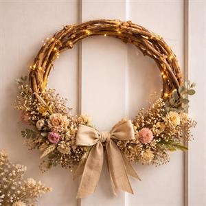 Doğal Üzüm Dalı Halka – El Yapımı Dekor Tabanı