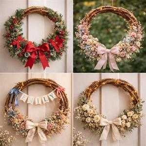 Doğal Üzüm Dalı Halka – El Yapımı Dekor Tabanı