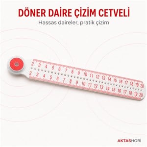 Döner Daire - Halka Çizim Cetveli 