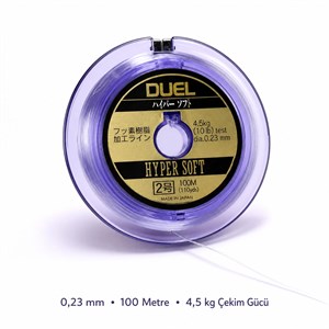 DUEL Hyper Soft Şeffaf Misina – 0,23 mm Çok Kuvvetli