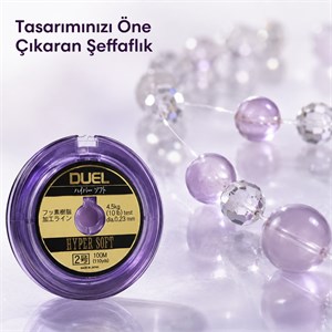 DUEL Hyper Soft Şeffaf Misina – 0,23 mm Çok Kuvvetli