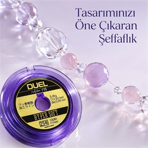 DUEL Hyper Soft Şeffaf Misina – 0,26 mm Çok Kuvvetli