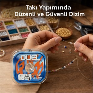 DUEL Tournament Line Şeffaf Misina – 0,20 mm Çok Kuvvetli