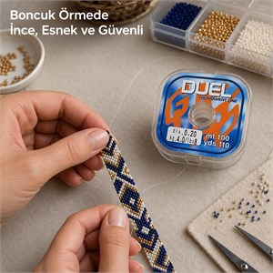 DUEL Tournament Line Şeffaf Misina – 0,20 mm Çok Kuvvetli