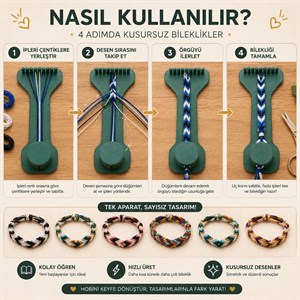 Düğüm Ustası – Friendship Bracelet Maker Aparatı