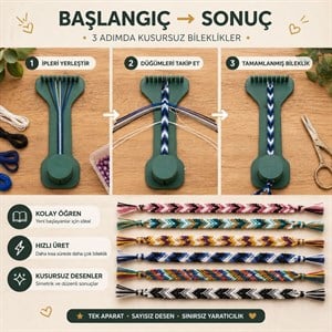 Düğüm Ustası – Friendship Bracelet Maker Aparatı