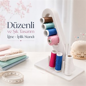 Düzenli ve Şık Tasarım İğne - İplik Standı