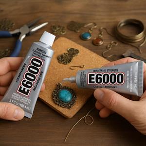 E6000 Şeffaf Endüstriyel Güçte Takı, Kuyumcu ve Tekstil Yapıştırıcı - 109.4 mL