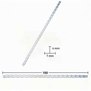 Esnek Çıta Bükülebilir 1 Metre BURGU Çıta 4x7 MM