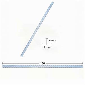 Esnek Çıta Bükülebilir 1 Metre ÖRGÜ Çıta 4x7 MM
