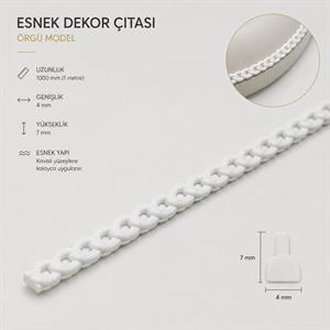 Esnek Çıta Bükülebilir 1 Metre ÖRGÜ Çıta 4x7 MM