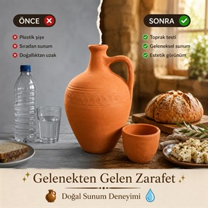 Geleneksel Toprak Testi – Doğallığın ve Kültürün Zarif Yansıması