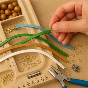 Hakiki Gerçek Deri Yassı Bileklik Kordonları