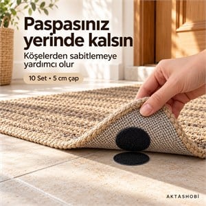 Halı, Kilim ve Paspas Kaydırmaz Cırt – 10 Set