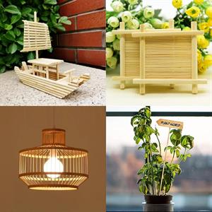 Ham Ahşap Bambu Şiş Çubuklar (100 Adet)