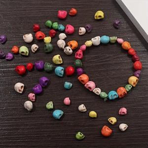 Havlit (Howlite) Kafatası Doğal Taşlar 5 Adet Karışık Paket