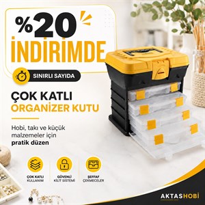 Hobi Kutusu Süper Bag Hobby Box Organizerli Takım Çantası
