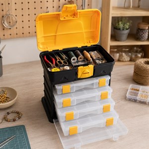 Hobi Kutusu Süper Bag Hobby Box Organizerli Takım Çantası