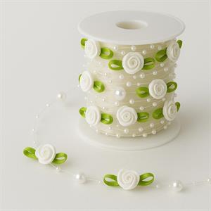 İnci Detay - Güllü Metrelik Şerit 50 CM