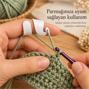 İplik Gerdirme Aparatı – Parmağınıza Göre Şekillenen Örgü Yardımcısı