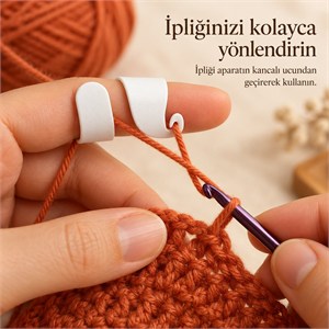 İplik Gerdirme Aparatı – Parmağınıza Göre Şekillenen Örgü Yardımcısı