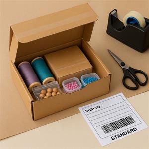Kapaklı 9x6x16 Kraft Kutu