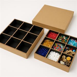 Kapaklı Ahşap Kutu Organizer