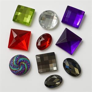 Karışık Renkli Yapıştırılabilir Taşlar 5li Set