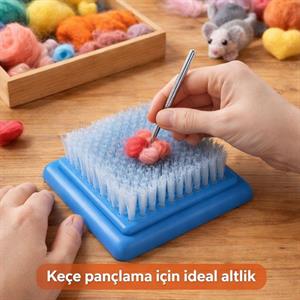 Keçe Fırçası - Keçe İğne Altlığı Büyük Boy