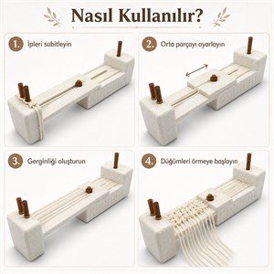 Makrome Tasarım, Ölçü ve Sabitleme Tezgahı No:3