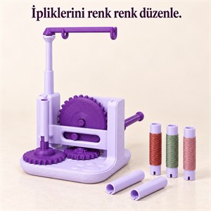 Manuel İplik ve Misina Sarma Makinesi +6 Bobin