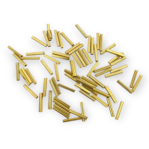 Rodyum Kararmaz, Mat Altın Köşeli Boru Model 3 Adet